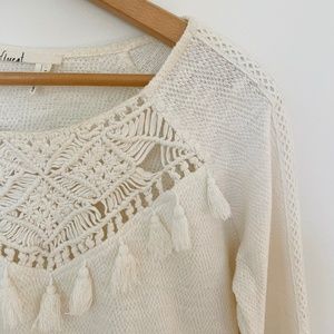 FLOREAT Cotton Crocheted Sweatshirt